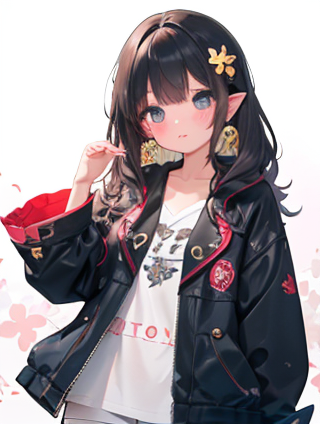 绿色之韵：女孩脚下的色彩
