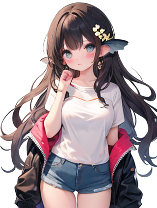 黑色打底袜搭配女生甜美可爱头像