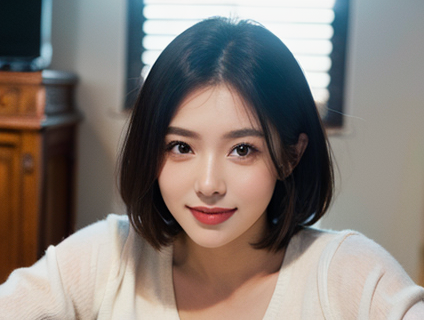 绿色之韵：女孩脚下的色彩
