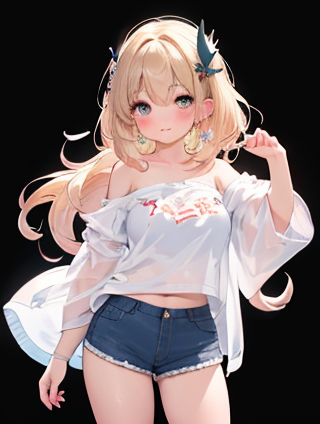 小女孩与舞动的光影：领口上的故事